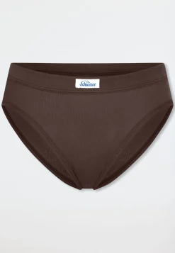 Tai-Slip Feinripp dunkelbraun - Revival Paula