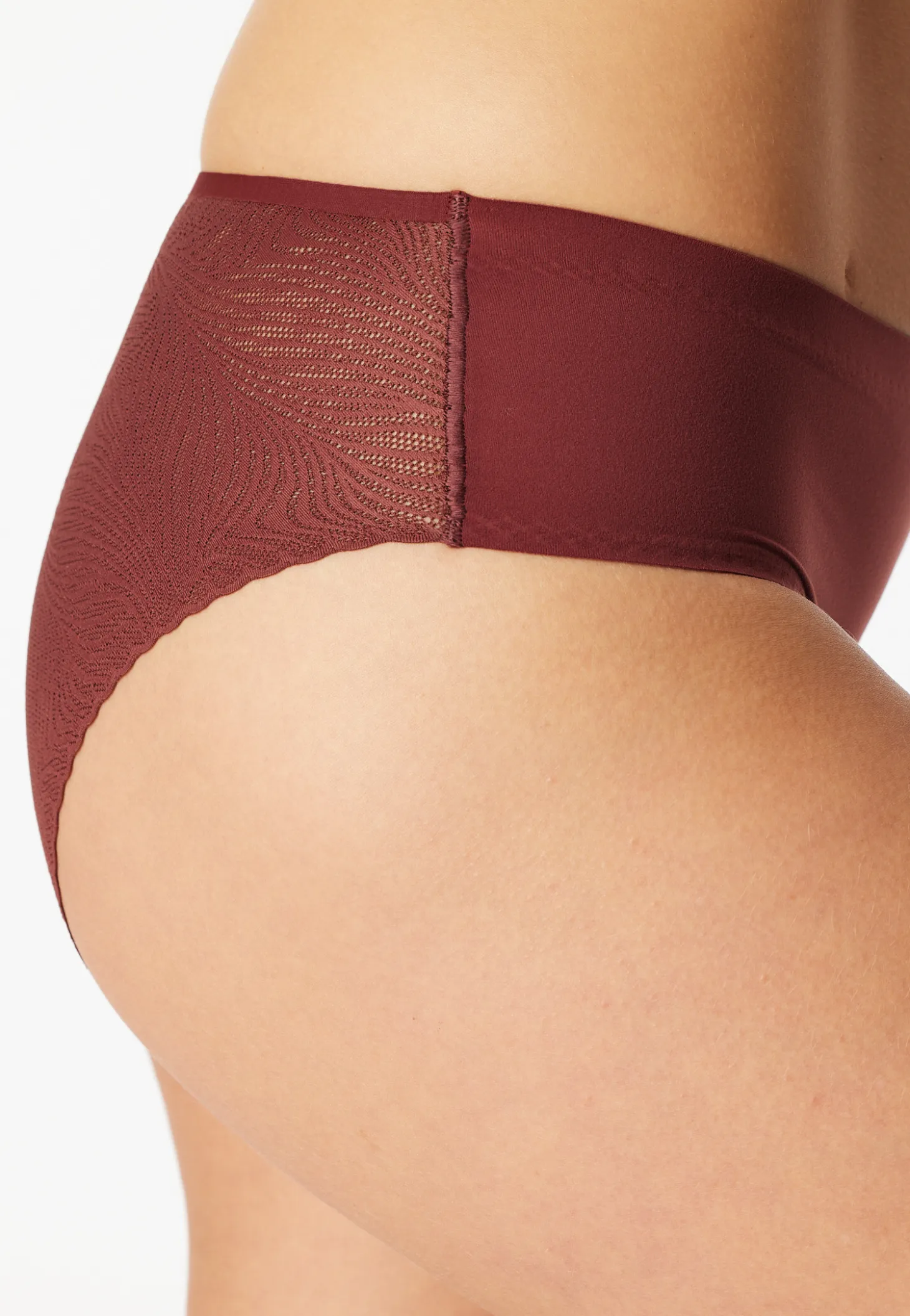 Tai Slip seamless Spitze burgund - Invisible Soft Lace