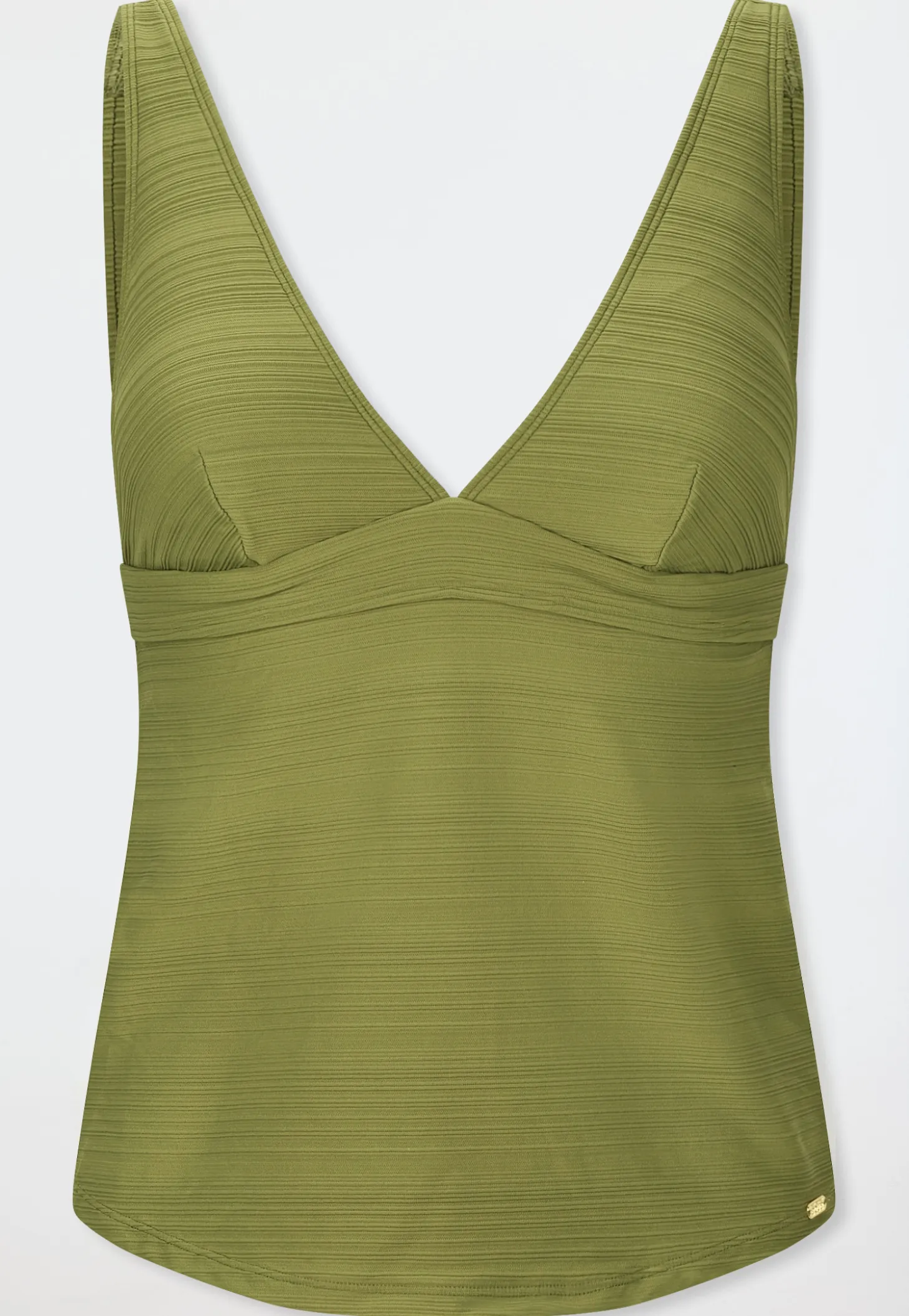 Tankini-Top Streifen oliv - Aqua