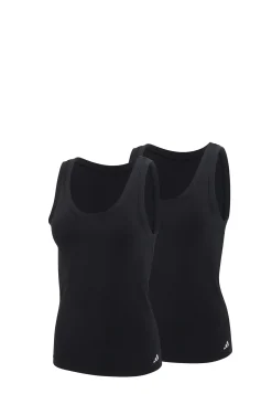 Tank Top 2er-Pack Schwarz - ADIDAS
