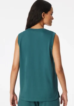 Tanktop merzerisierter Interlock grün - Mix+Relax