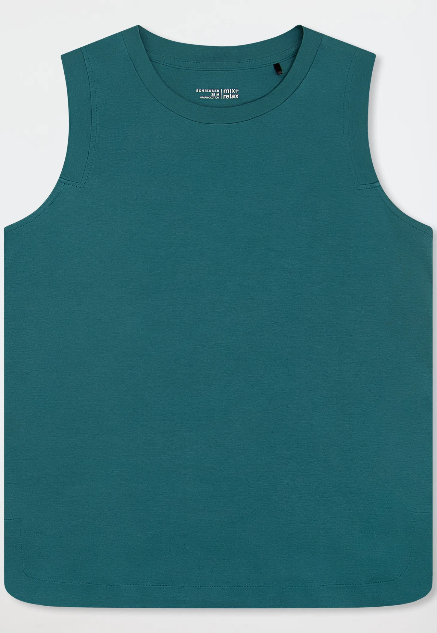 Tanktop merzerisierter Interlock grün - Mix+Relax