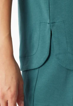 Tanktop merzerisierter Interlock grün - Mix+Relax