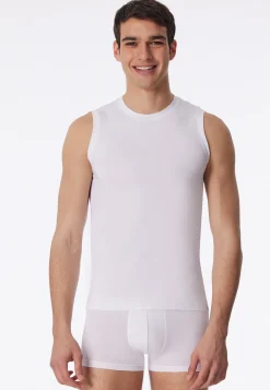 Tank Top modische Schnittform weiß - Long Life Soft