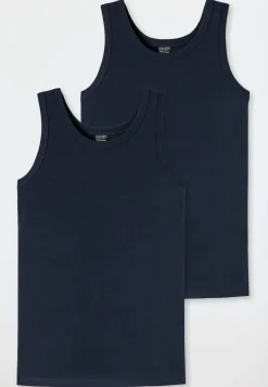 Tank Tops 2er-Pack nachtblau - 95/5