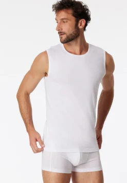 Tank Tops 2er-Pack Rundhals weiß – 95/5