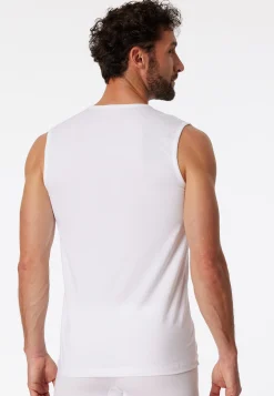 Tank Tops 2er-Pack Rundhals weiß – 95/5