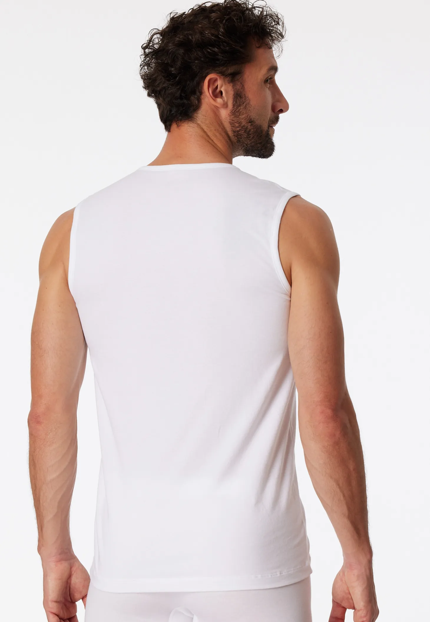 Tank Tops 2er-Pack Rundhals weiß – 95/5
