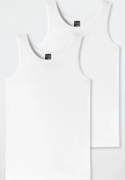 Tank Tops 2er-Pack weiß - 95/5