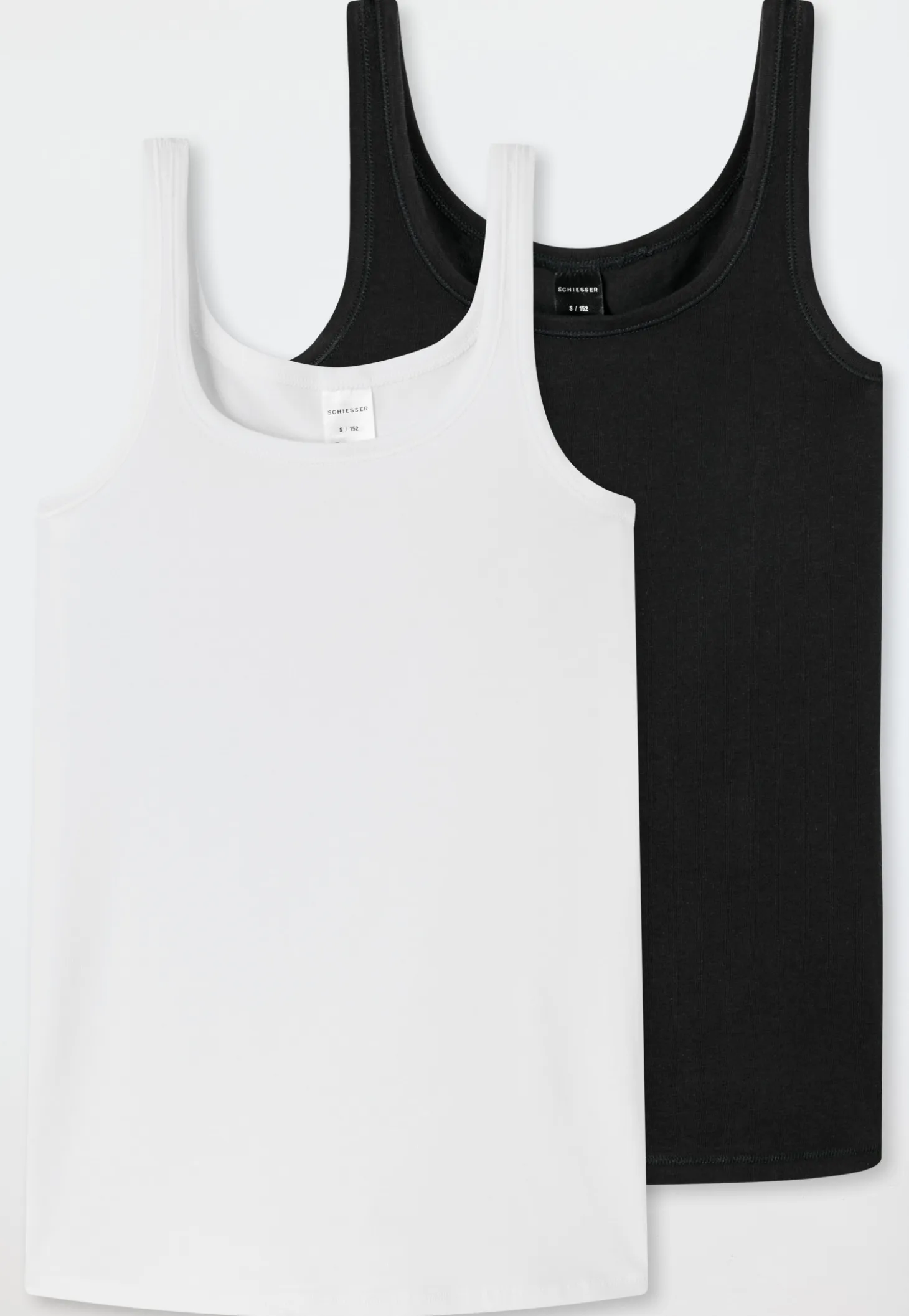 Tops 2er-Pack weiß/ schwarz - 95/5 Multipacks
