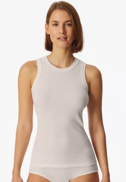 Trägertop Feinripp off-white - Revival Paula