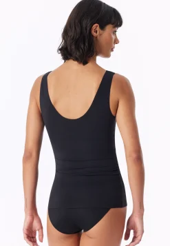 Trägertop Microfaser herausnehmbare Pads schwarz - Invisible Soft