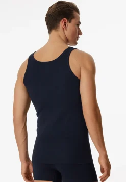 Unterhemden 2er-Pack navy - Essentials Feinripp