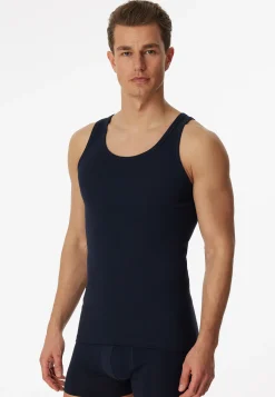 Unterhemden 2er-Pack navy - Essentials Feinripp