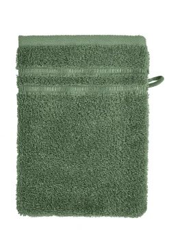 Waschlappen Milano 16x22 dunkelgrün - SCHIESSER Home